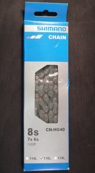 Shimano HG40 Kette 116 Glieder 7/8-fach Quickverschluss